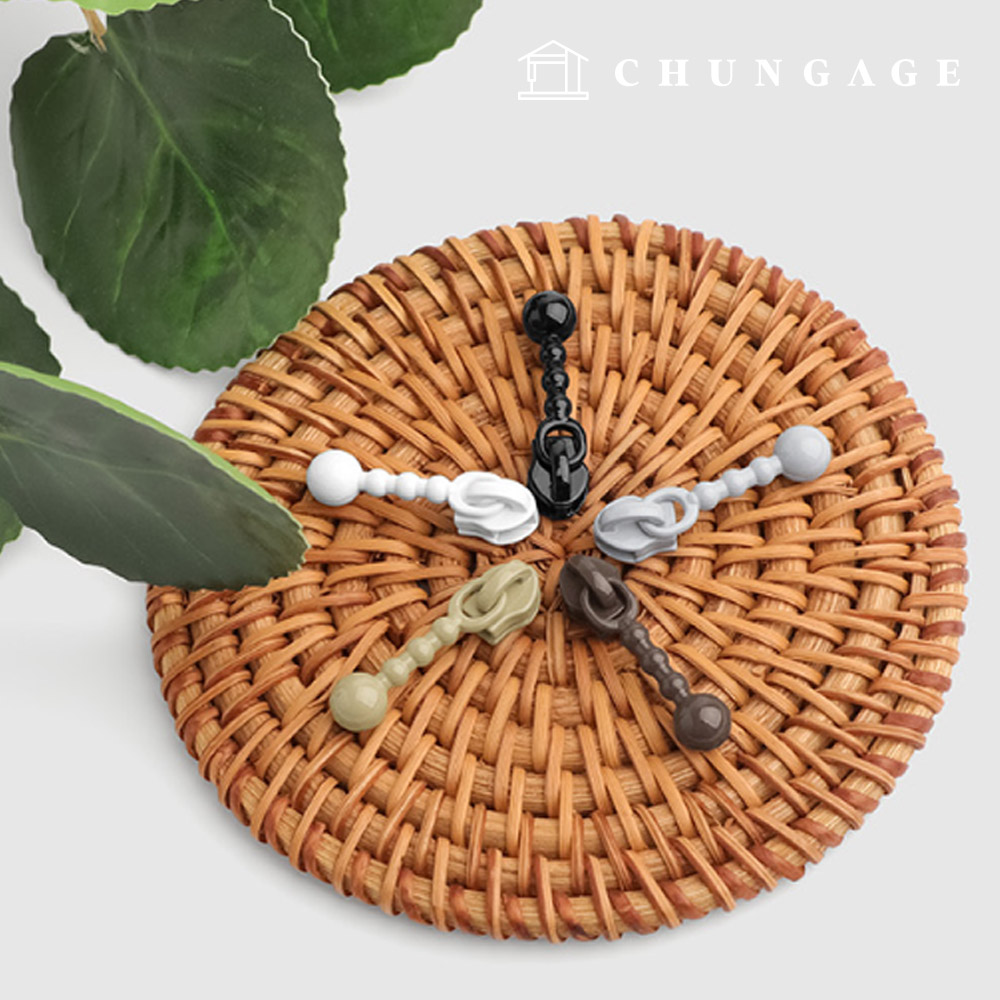 家居時尚用捲簾拉鍊頭 3 號，5 種款式 69681