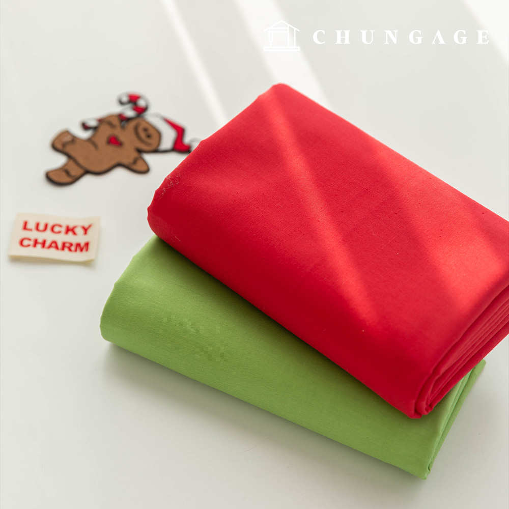 聖誕棉布素色布料 40片斜紋布 Adele 聖誕老人 2 種款式