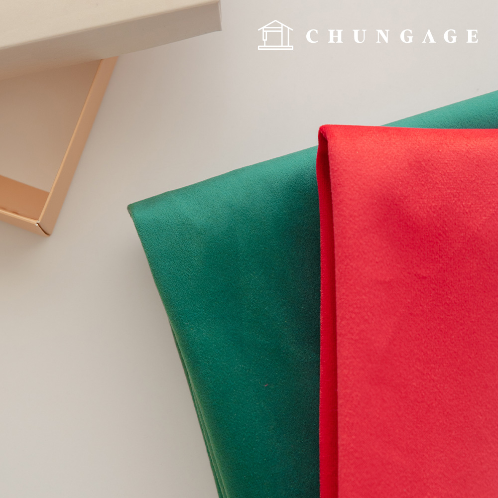 聖誕天鵝絨布料,純色圖案布料,冬季布料,New Bella Merry,2 種款式