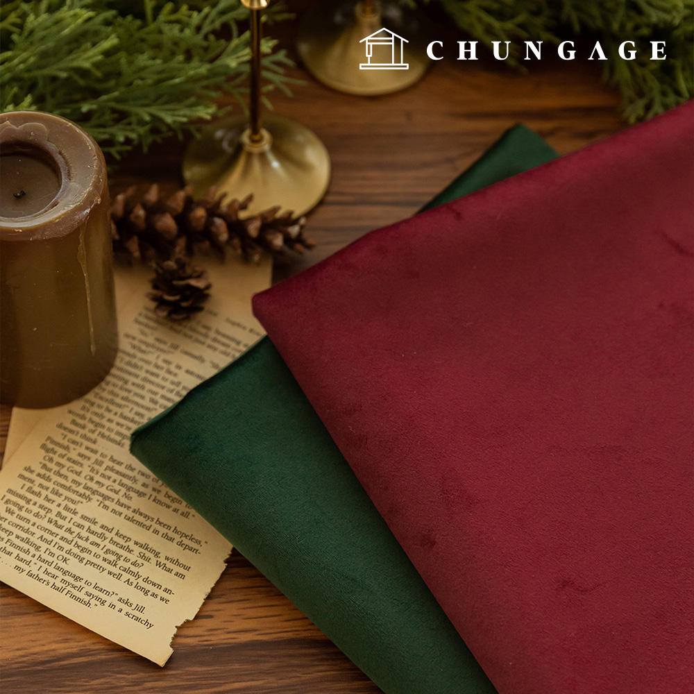 聖誕天鵝絨布料,素色布料,冬季布料,New Bella,New Bella聖誕系列,共2種款式