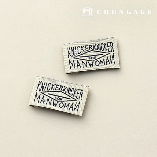 棉質織嘜雙面手工標籤耐吉耐吉米色60816