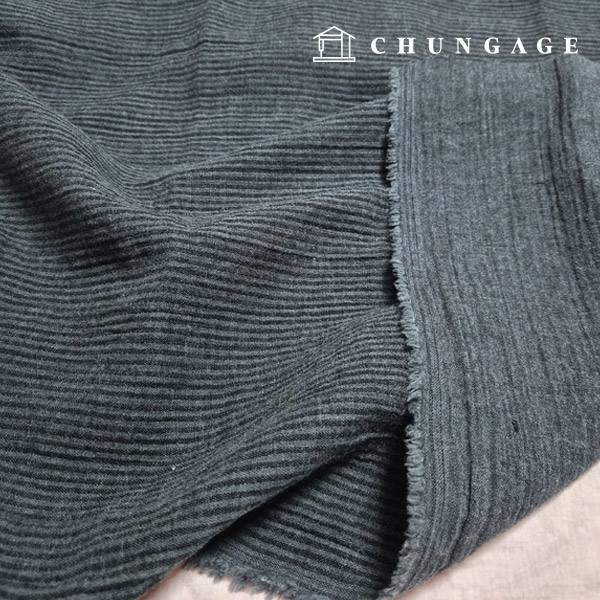 紗布,雙層紗布,可水洗,寬幅,條紋,雙面,炭灰色