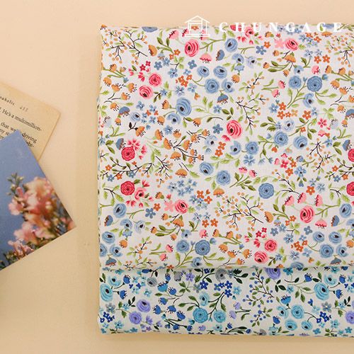 環保抗菌消炎布料E-DTP綿20支Flora Garden