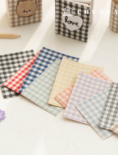 Fabric Sticker 格紋貼紙修改布膠帶 小號 21x30 10 種