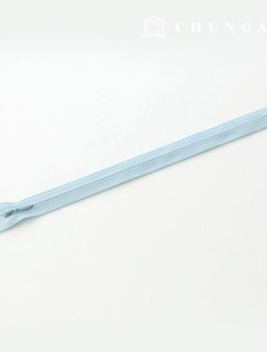 控制台拉鍊隱藏式單拉鍊 25cm 藍色