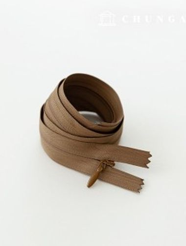 控制台拉鍊隱藏式單排扣拉鍊 60cm 黑色