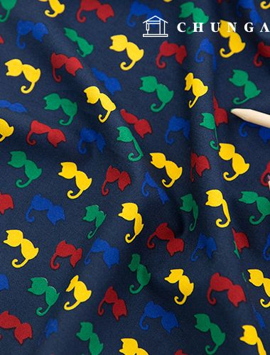 聚酯圖案布料橙花 2 種