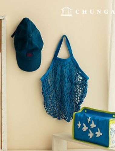 網袋，網袋，零浪費，藍色