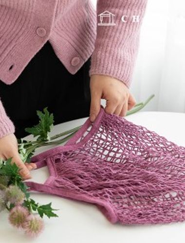 網袋，網袋，零浪費，獨立紫色