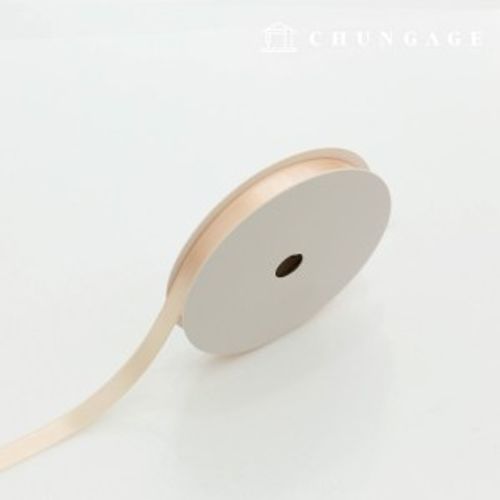 20卷10毫米寬的柔軟杏色天鵝絨膠帶