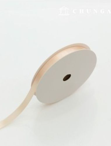 20卷10毫米寬的柔軟杏色天鵝絨膠帶