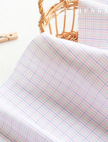 棉格子佈 Yarn-dyed 格子條紋 Flat 紋 32