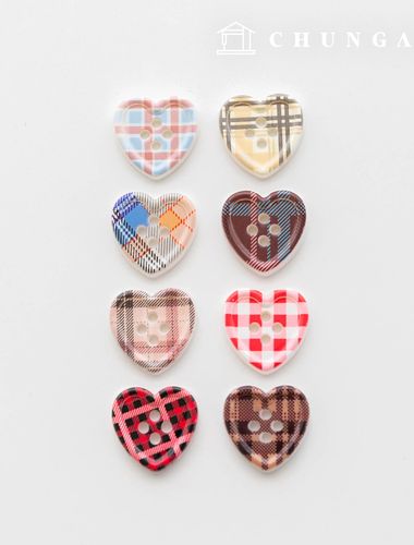 愛心格紋連結服裝製作