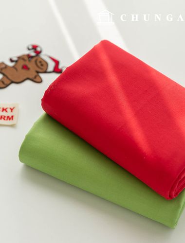 聖誕圖案純棉布料，40片裝，斜紋布料，Adele Santa 款，共2種