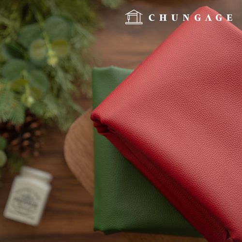 聖誕節布料合成皮革防水布料兩種類型的仿皮花環