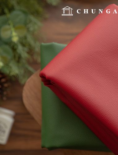 聖誕節布料合成皮革防水布料兩種類型的仿皮花環