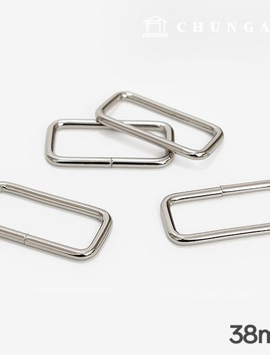 包 方形戒指，基本款 38mm，銀色 47479