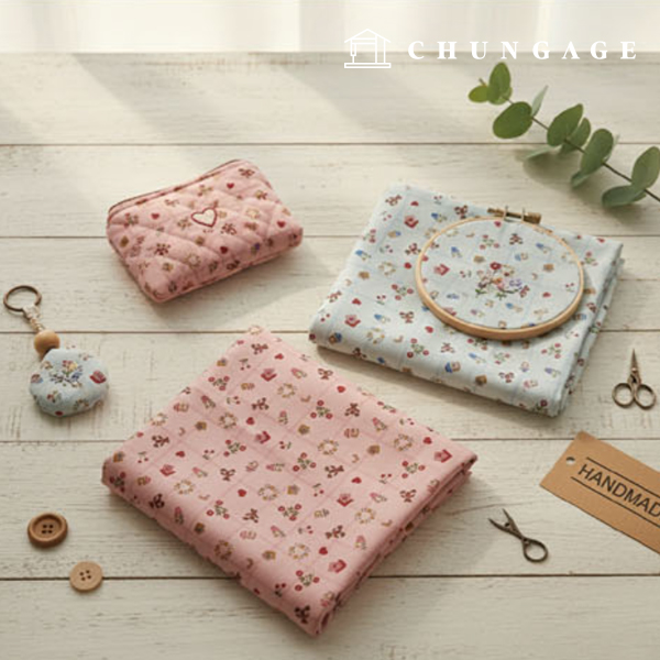 棉牛津泰迪熊花卉圖案，3款舒適小熊