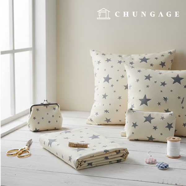 棉牛津布圖解 布料材質 Yanggwang Star Gray