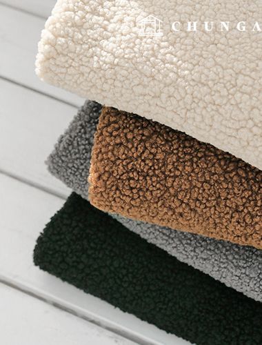 羊毛布料、羊毛、圓形針織、羊毛針織玩具布料、羊毛針織玩具、製作狗衣服、冬季、滾筒絨、布料、小羊羔毛 1/8 尺寸