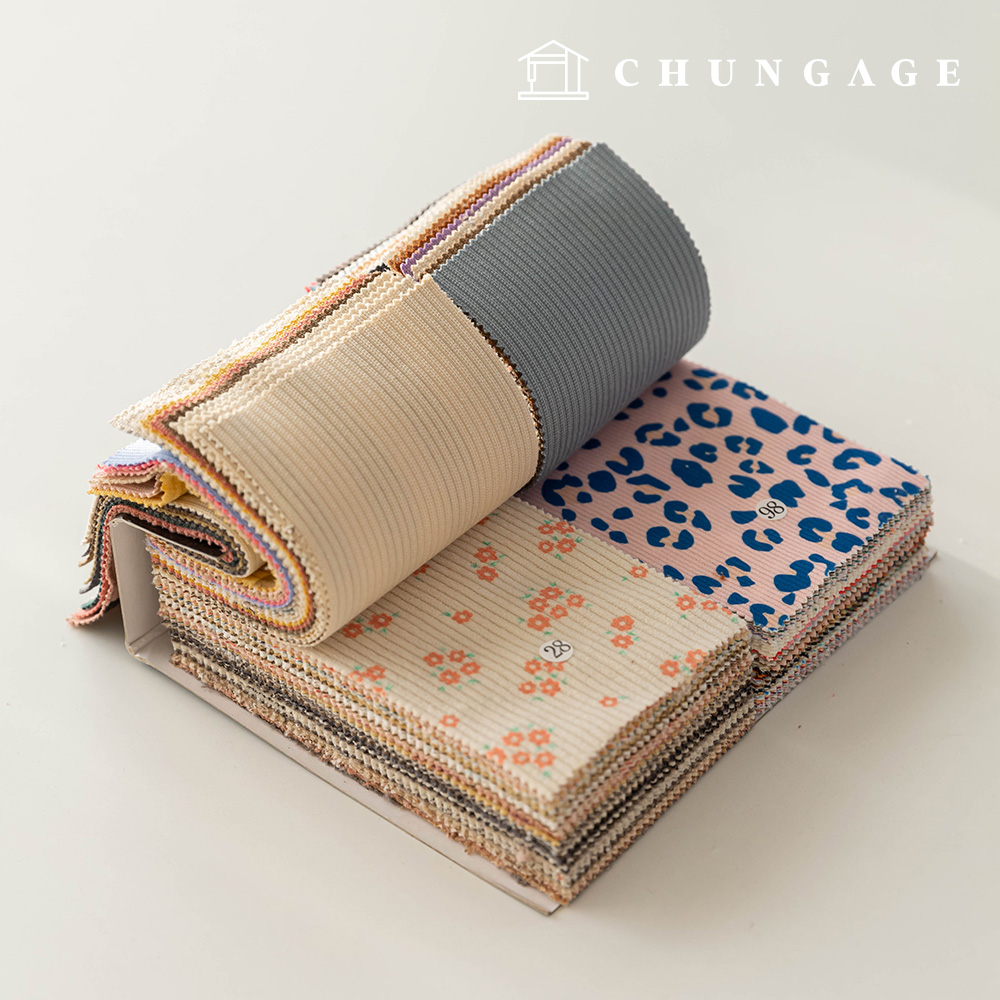 燈芯絨布料，110種燈芯絨布料，色卡，樣品冊