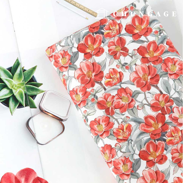 環保抗菌消炎布料 E-DTP 棉 20 層牡丹花紋