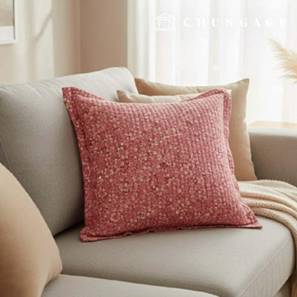 棉布花卉圖案圖，20枝寬，自然花園粉紅色調