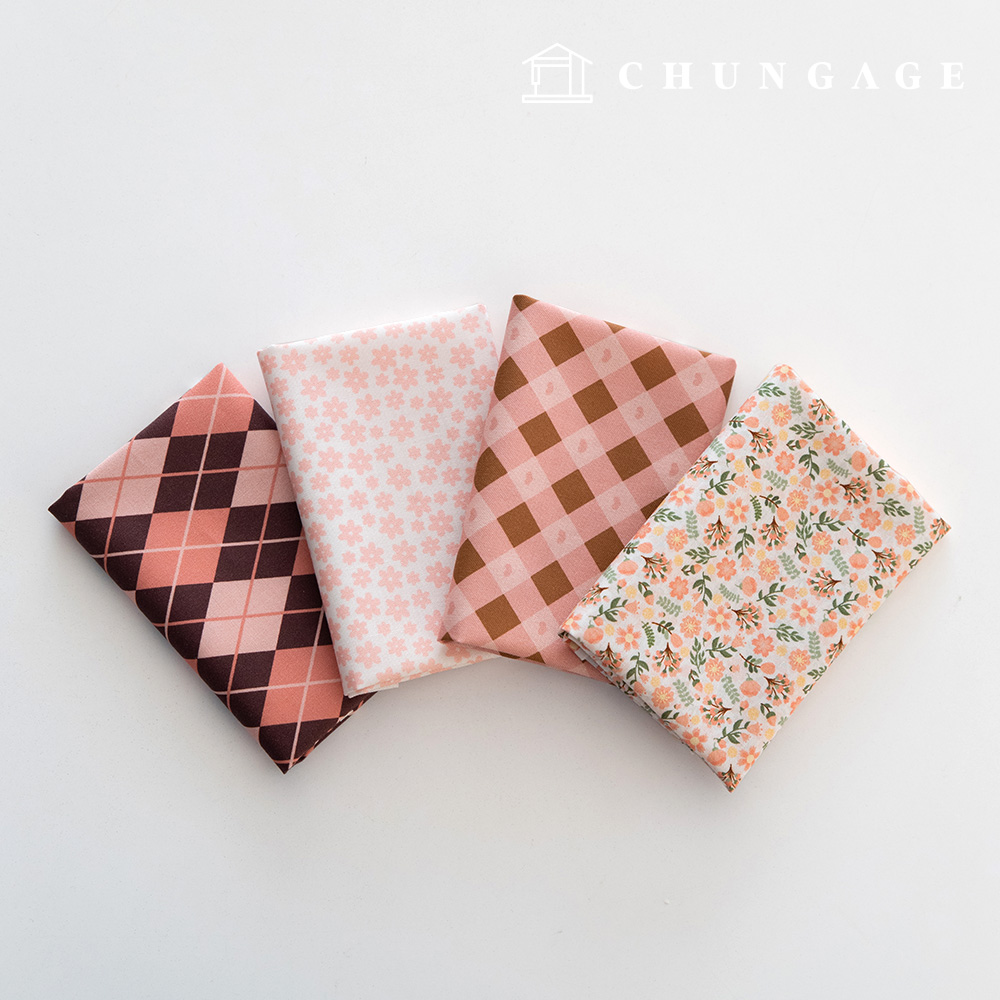 布料包 花朵碎布 格紋 毛絨玩具 狗狗衣服製作 4種 244