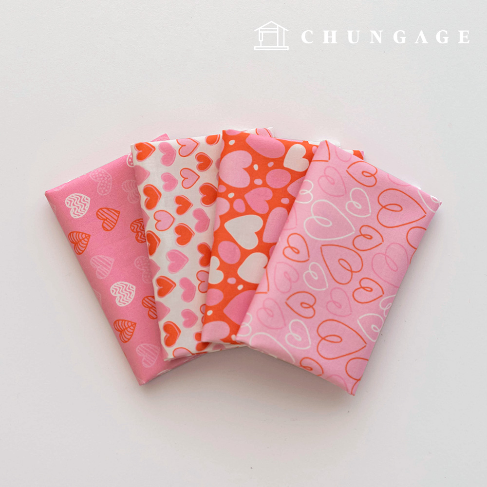 布料包，修復/再利用的碎布，心形布料，毛絨玩具，狗衣服製作，4種類型，247