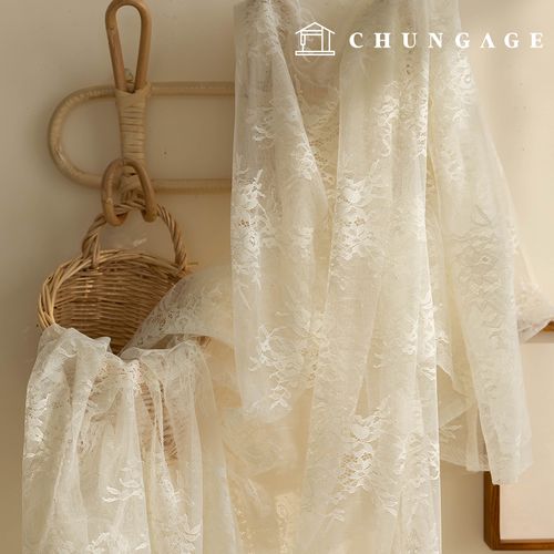 蕾絲布料影響羅素淨寬花布料綻放