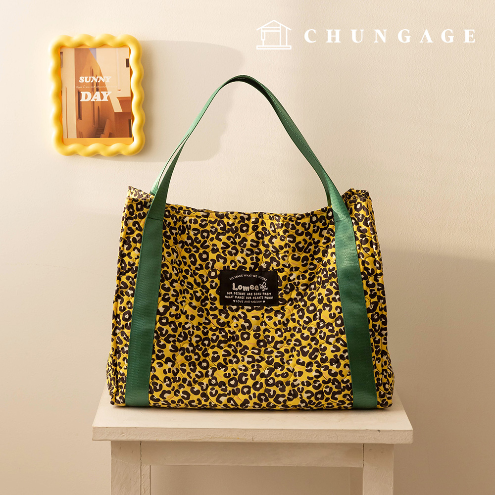 縫紉材料 愛心雙面DTP絎縫布料 防水豹紋 5片裝 寬幅 Lovely Leo 黃色