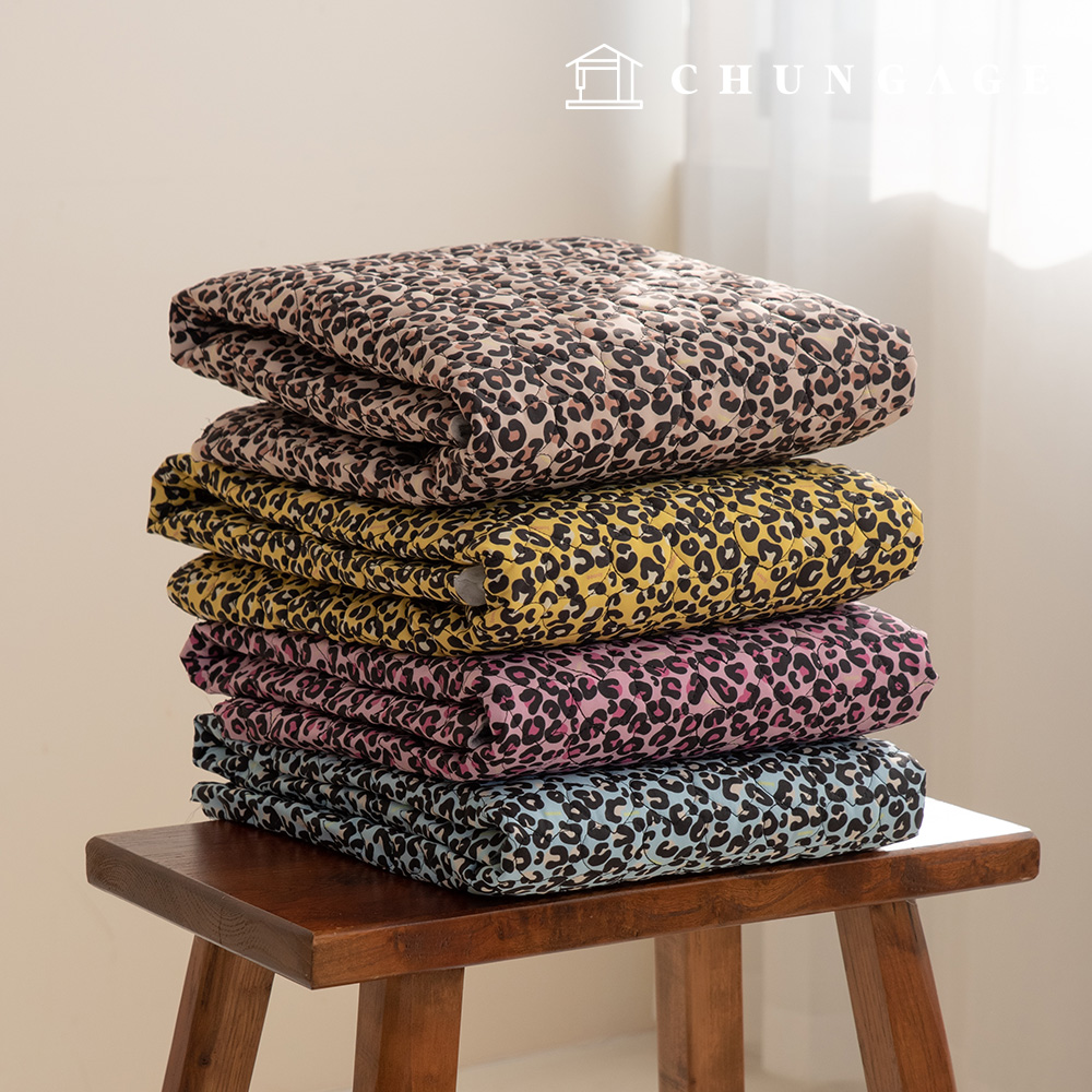 縫紉材料 愛心雙面DTP絎縫布料 防水豹紋5片裝 寬幅可愛豹紋 4種款式