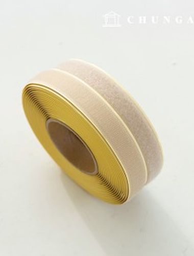 魔鬼氈膠帶10卷雙面女膠帶黏性25mm米色