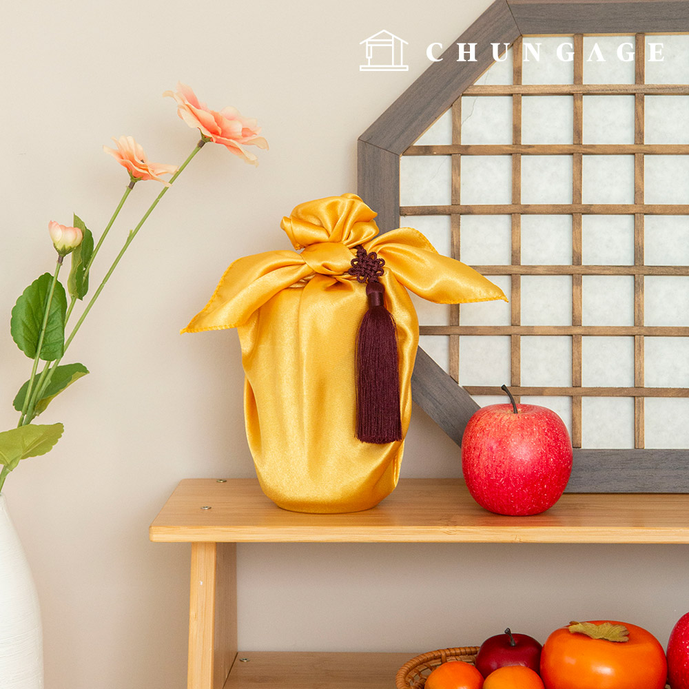 10 片包裝布，優質禮儀禮物，節日包裝紙，金色緞麵包裝紙，55 厘米