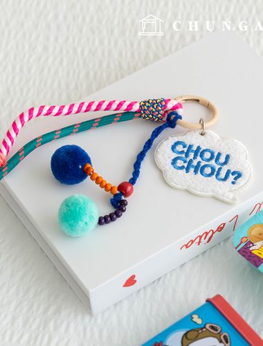 鑰匙圈 結 鞋帶 鑰匙圈 鑰匙圈 毛絨玩具鑰匙圈 蜂蜜丘丘