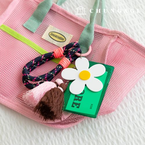 鑰匙圈 結 鞋帶 鑰匙圈 鑰匙圈 流蘇 裝飾 卡夾 相片卡 鑰匙圈 流蘇 雛菊