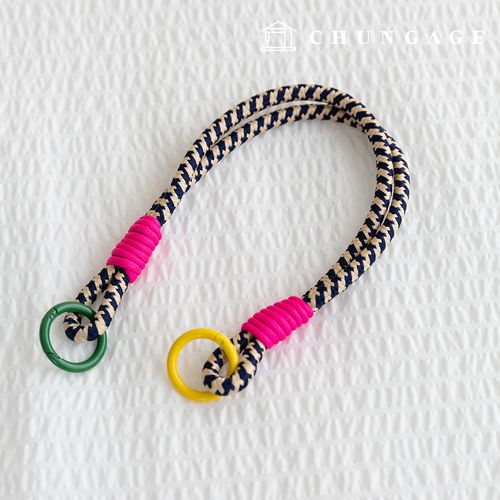 鑰匙圈繩結鞋搭配鑰匙扣鑰匙圈繩子鑰匙圈邊框鏈 11 種類型