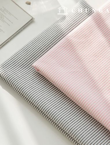 棉質條紋染色服裝布料 Roa 2 種