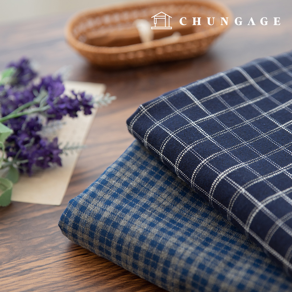 2 種類型的格紋 綿加絨 冬季格紋 寬幅 labelli