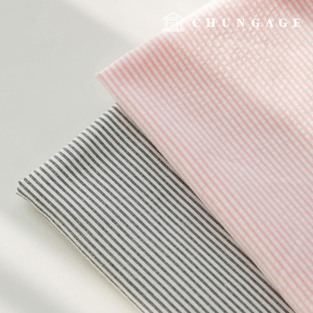 棉質條紋染色服裝布料 Roa 2 種