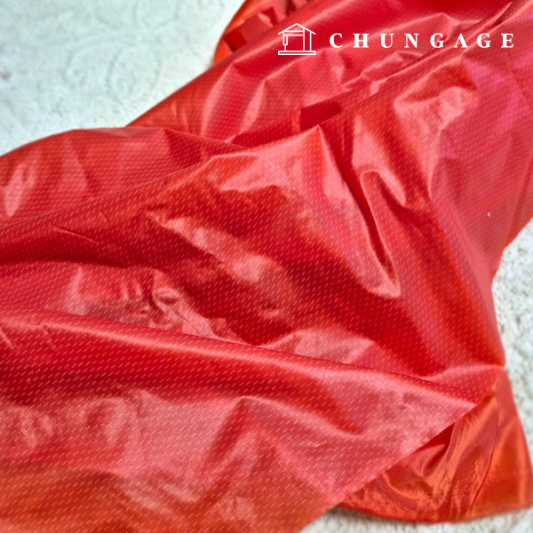 防風布料，聚酯纖維，超輕，防水，寬幅，平整，橘色格子