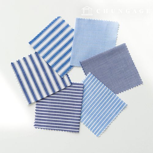 條紋布料裁縫店訂製白襯衫布料亞洲亞麻正裝布料 L1 07