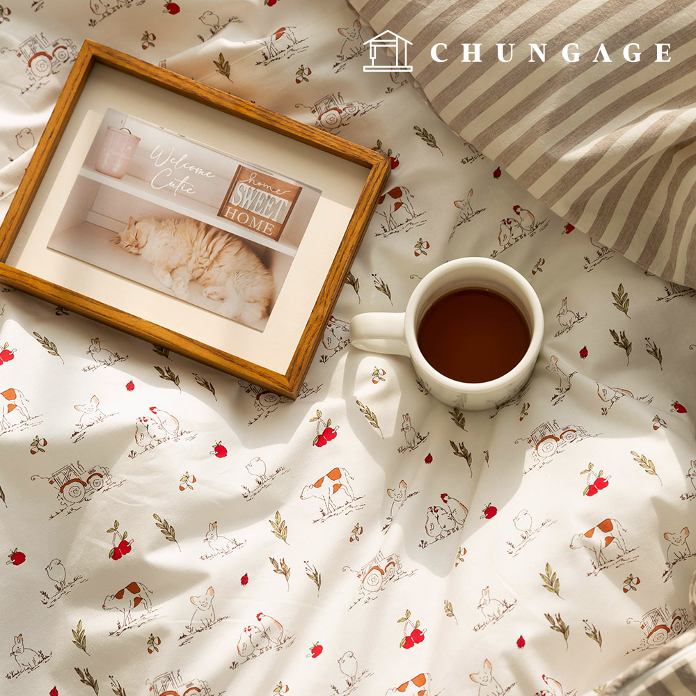 棉質動物布 20 件 快樂農場 395