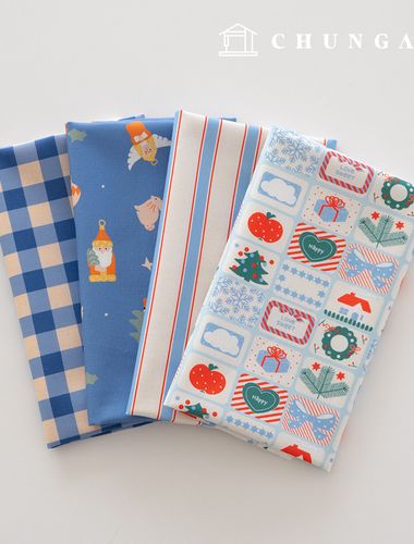 布料包 聖誕節碎布 格紋 毛絨玩具 狗狗衣服製作 4種類型 204