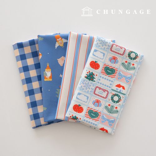 布料包 聖誕節碎布 格紋 毛絨玩具 狗狗衣服製作 4種類型 204