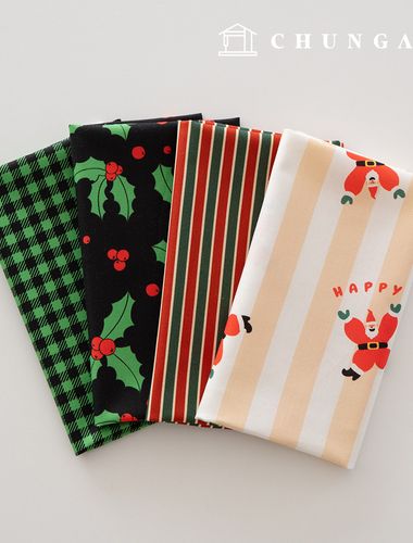 布料包 聖誕節碎布 格紋 毛絨玩具 狗狗衣服製作 4種類型 207