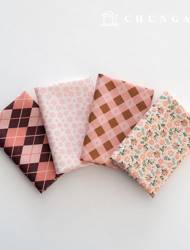 布料包 花朵碎布 格紋 毛絨玩具 狗狗衣服製作 4種 244