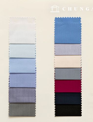 純色寬幅訂製白襯衫布料，裁縫店，正裝布料 B1 05