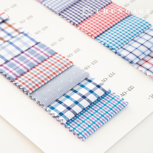 Gekija 條紋布料 寬幅裁縫店訂製白襯衫布料 常規服裝布料 B1 34