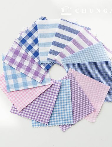 Gekija 條紋布料 寬幅裁縫店訂製白襯衫布料 亞洲亞麻常規服裝布料 L1 05 06